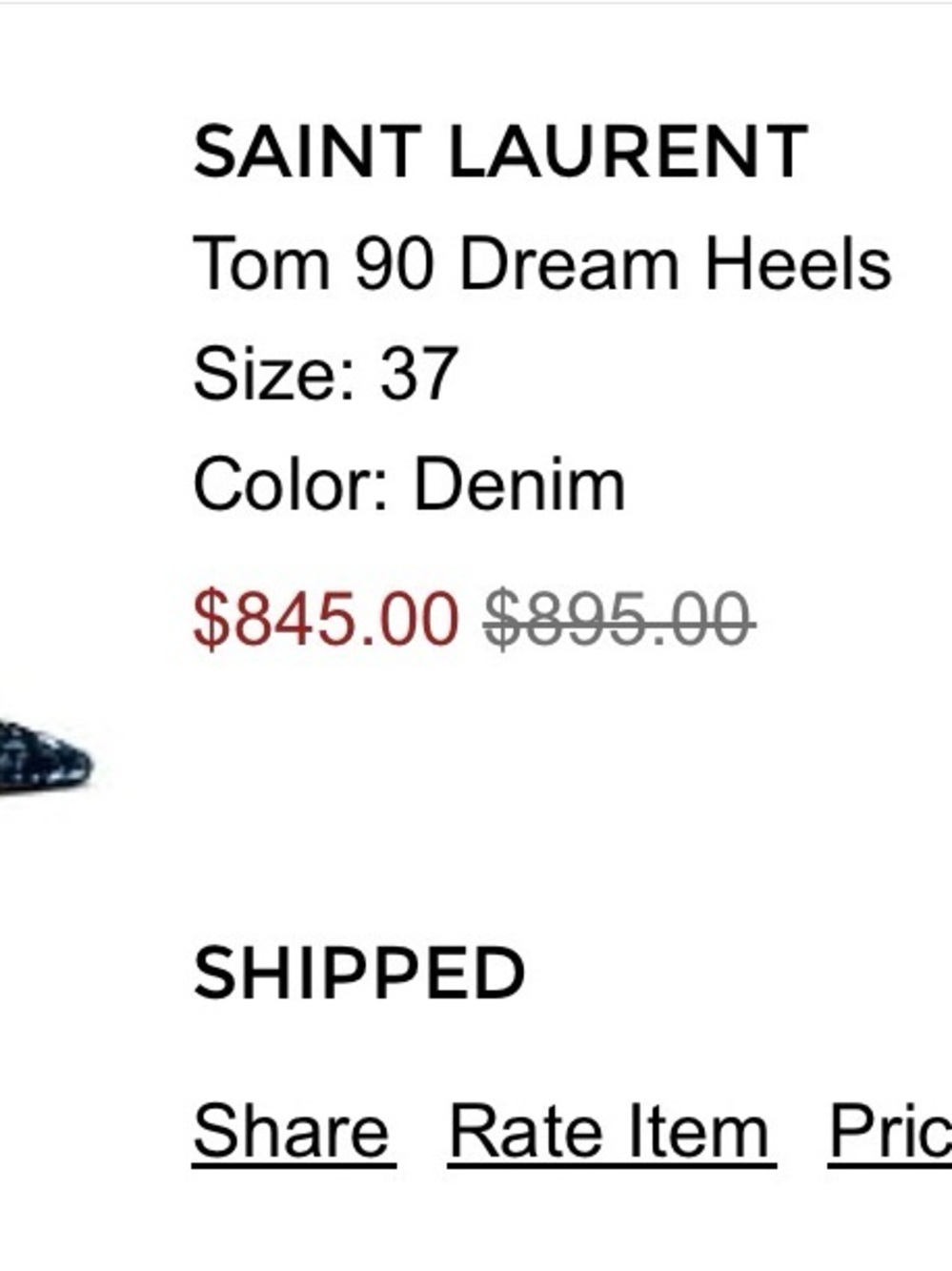 Tom 90 Dream Heels (Saint Laurent)